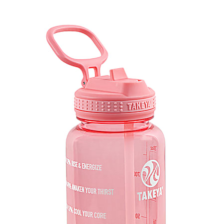 Takeya 64oz Tritan Motivational Water Bottle With Straw Lid