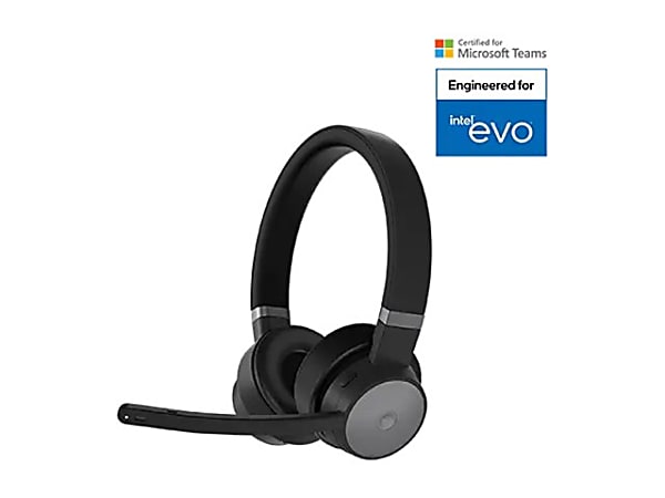 Lenovo® Go Wireless ANC Headse, Thunder Black