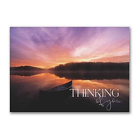 Custom Sympathy Greeting Cards 7 78 x 5 58 Sunset Thoughts Box Of 25 ...