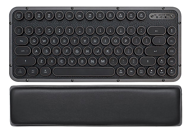 Azio Retro Wireless Keyboard, Compact, Gunmetal