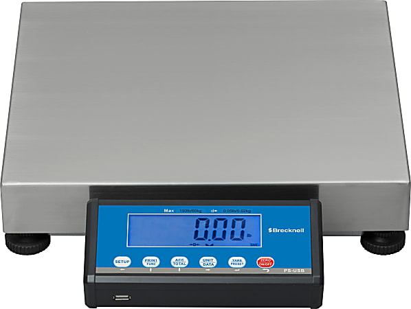 Brecknell PS-USB Portable Digital Shipping Scale, 30-Lb/15-Kg Capacity 