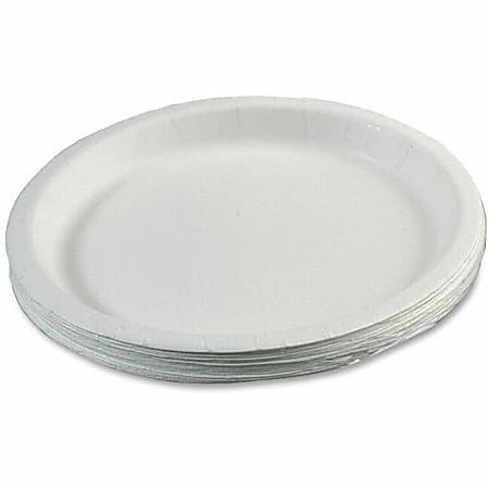 SKILCRAFT Paper Plates, 9", 3/4" Deep, Box Of 1,000 (AbilityOne 7350-00-899-3056)