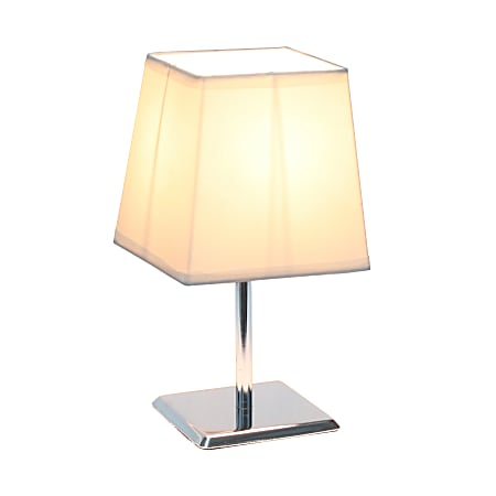 Chrome table 2024 lamp shade