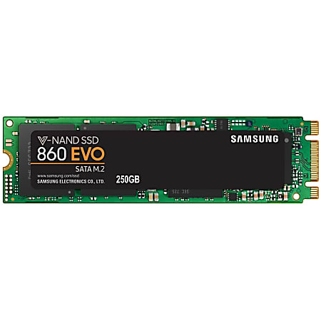 Samsung 860 EVO 250GB Internal Solid State Drive, SATA, M.2 2280