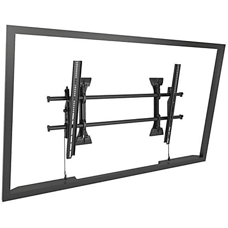Chief Fusion X-Large Tilt TV Wall Mount - For Displays 55-100" - Black - Mounting kit (tilt wall mount, 2 interface brackets) - for flat panel - black - screen size: 55"-82" - mounting interface: 100 x 100 mm - wall-mountable