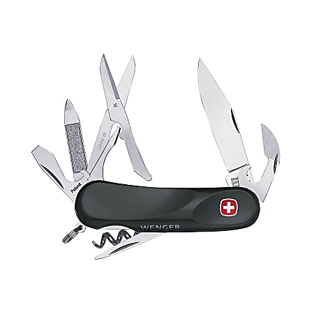 Swiss Army Evolution SoftTouch 14 Knife, Black