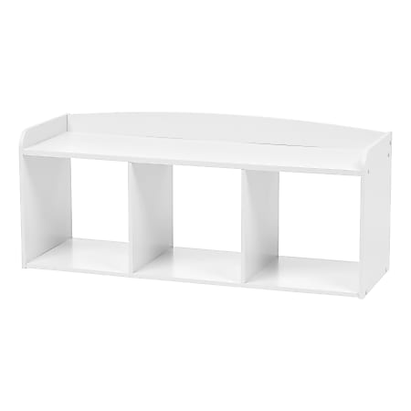 IRIS Kids' Storage Bench, 17-1/8"H x 13-7/16"W x 39-15/16"D, White
