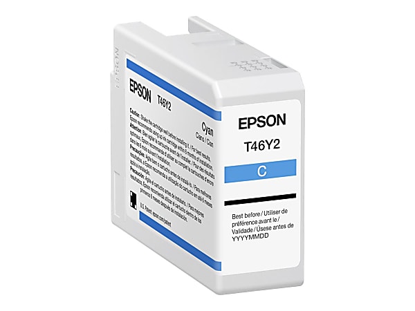 Epson Ink, Ultrchrm, Pro10, 50Ml, Cyn, T46Y200