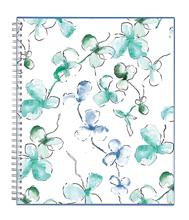 Blue Sky™ Monthly Planner, 8" x 10", 50% Recycled, Lindley, January to December 2018 (101582)