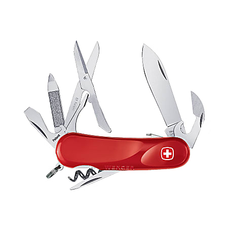 Swiss Army Evolution S14 Knife, Red
