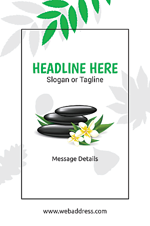 Custom A-Frame Sign, Spa Stones Green
