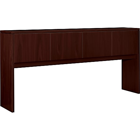 HON® 10500 Series™ Laminate Desk Ensemble Stack-On 78"W Desk Hutch, Mahogany