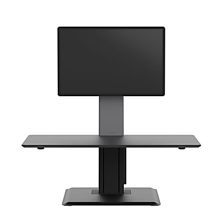 WorkPro® Perform Desk Riser By Humanscale, Single Monitor, Black