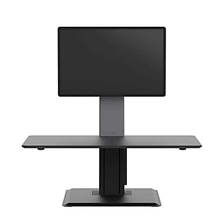 WorkPro® Perform Desk Riser By Humanscale, Single Monitor, 30"W x 29-3/16 "D, Black