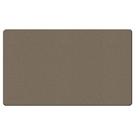Ghent Fabric Bulletin Board With Wrapped Edges, 11-7/8" x 47-7/8", Taupe