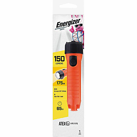 Energizer Intrinsically Safe Emergency Light - LED - 2 x D - Battery - Drop Resistant, Water Proof - Orange Energizer Intrinsically Safe Emergency Light - LED - 2 x D - Battery - Drop Resistant, Water Proof - Orange
