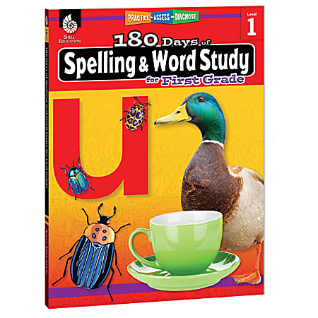 Shell Education 180 Days Of Spelling And Word Study, Grade 1