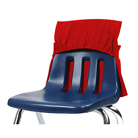 Victor Seat Sack® Chair Cover Classroom Pack, 10" x 17", Red, Pack Of 25 Pockets