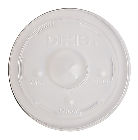 Dixie® Pathways® Plastic Lids For Cold Drink Cups, Clear, Carton Of 1,200 Lids