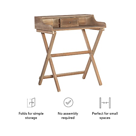 Rustic folding shop desk