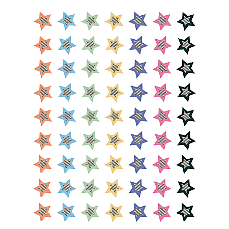Teacher Created Resources Mini Stickers, 1/2”, Home Sweet Classroom Stars, 378 Stickers Per Pack, Bundle Of 12 Packs