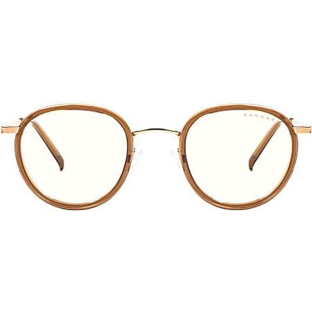 Gunnar Optiks Blue Light Blocking Atherton - Computer Glasses - Satin Gold - Clear - Satin Gold Frame/Clear Lens - Satin Gold Frame/Clear Lens