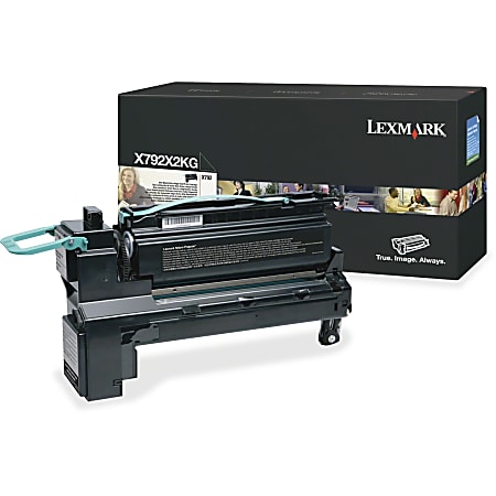 Lexmark X792X2KG Toner Cartridge - Laser - Extra High Yield - 20000 Pages - Black - 1 Each