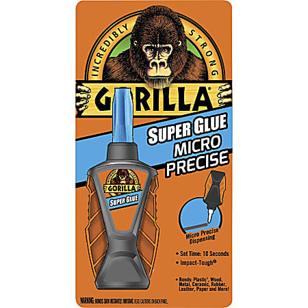 Gorilla Micro Precise Super Glue - 0.19 oz - 1 Each - Clear