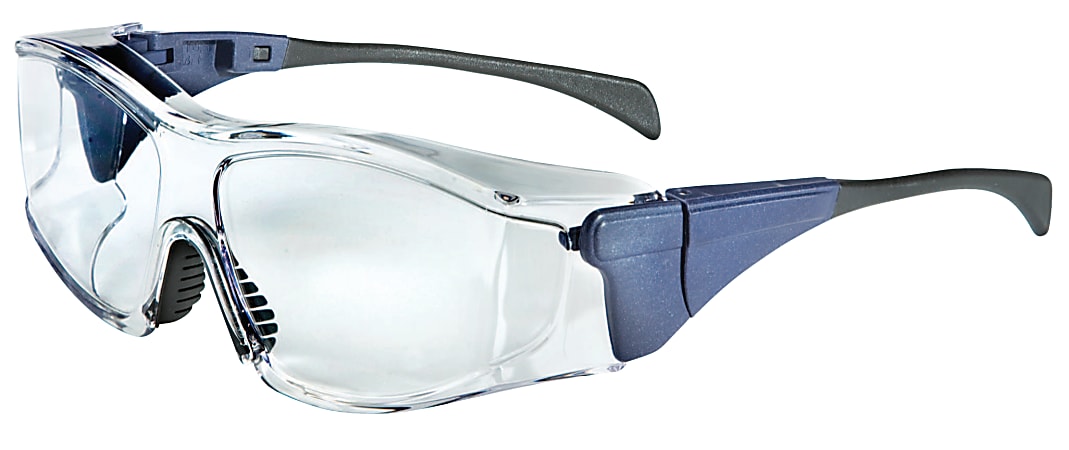 Ambient OTG Eyewear, Clear Lens, Polycarbonate, Uvextreme, Blue Frame
