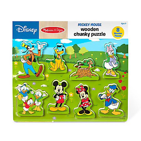 Melissa & Doug Mickey Mouse Wooden Chunky Puzzle