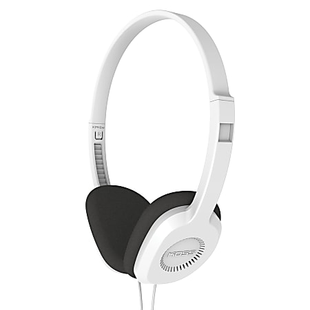 Koss KPH8 On-Ear Headphones, White, 195687.101
