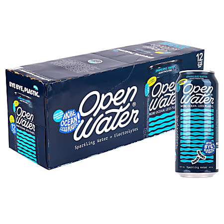 Open Water Sparkling Water Tallgirl Cans, 16 Oz, Case Of 12 Cans