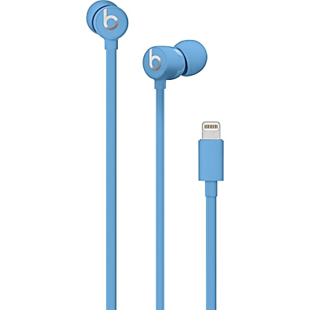 Apple urBeats3 Earphones with Lightning Connector - Blue - Stereo - Lightning Connector - Wired - Earbud - Binaural - In-ear - Blue