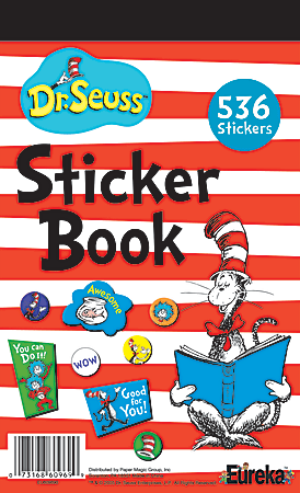 Eureka Dr. Seuss Cat In The Hat Sticker Book