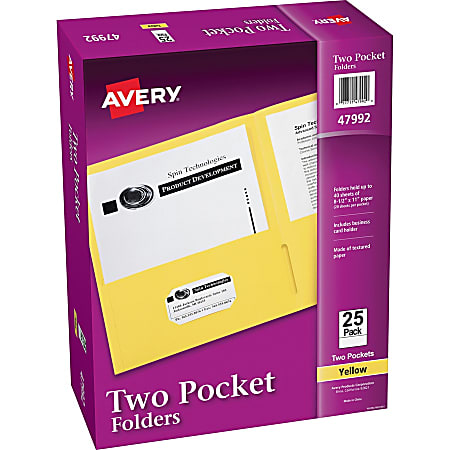 Avery Letter Pocket Folder - 8 1/2 Avery Letter Pocket Folder - 8 1/2