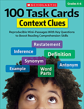 Scholastic® 100 Task Cards: Context Clues, Grades 4 - 6