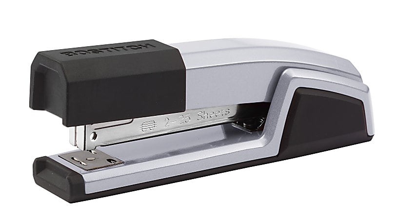 Bostitch Spring Powered Premium Heavy Duty Stapler BlackSilver - Office  Depot