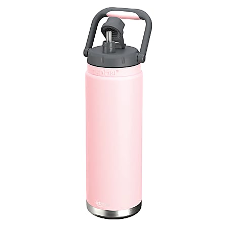 ASOBU Canyon Insulated Water Bottle With Full Hand Comfort Handle, 50 Oz, Pink