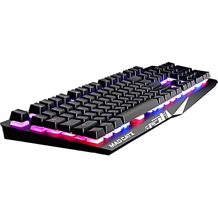 Mad Catz The Authentic S.T.R.I.K.E. 2 Membrane Gaming Keyboard - Black - Cable Connectivity Multimedia Hot Key(s) - Membrane Keyswitch Mad Catz The Authentic S.T.R.I.K.E. 2 Membrane Gaming Keyboard - Black - Cable Connectivity Multimedia Hot Key(s) - Membrane Keyswitch
