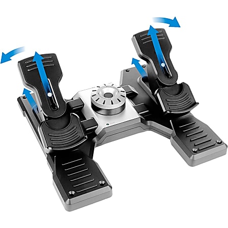 世界を買える 海外ブランド Saitek Flight Rudder Pedals Professional Simulation Rudder PC用ゲームコントローラー・コンバーター