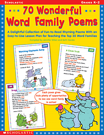 Scholastic 70 Word Family Poems