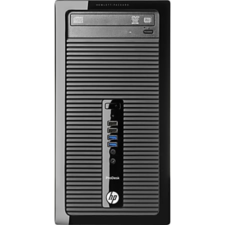 HP Business Desktop ProDesk 405 G1 Desktop Computer - AMD E-Series E1-2500 1.40 GHz - 4 GB DDR3 SDRAM - 500 GB HDD - Windows 7 Professional 64-bit (English) upgradable to Windows 8.1 Pro - Micro Tower - Black - TAA Compliant