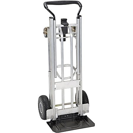 Cosco 4-in-1 Folding Series Hand Truck, 1000 lb Capacity, 4 Casters, 18.70"W x 19.69"D x 48.31"H, Black