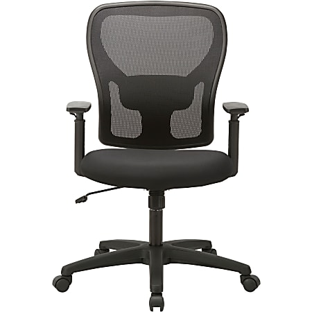 Lorell Mid Back MeshFabric Task Chair Black Office Depot