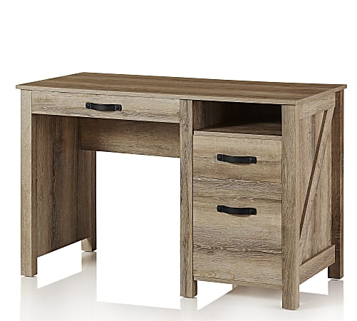 Realspace plank shop writing desk