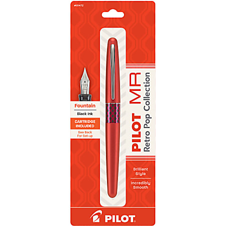 Pilot Varsity Disposable Fountain Pen Medium Point Black Barrel