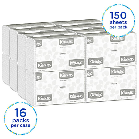 Kleenex Professional C Fold Paper Towels 150 Sheets Per Pack Case