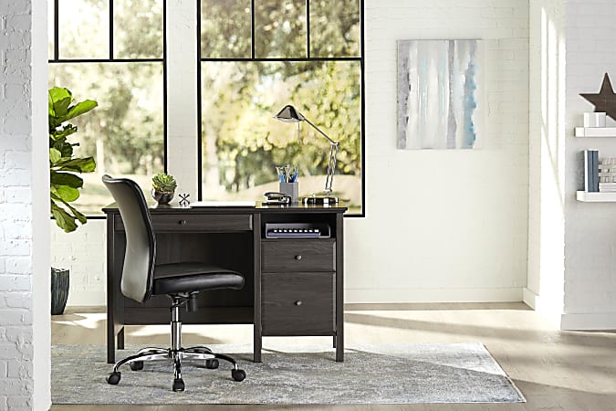 Realspace Chase 47 W Writing Desk Coastal Gray Office Depot