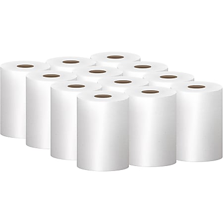 Scott&reg; Hardwound 1-Ply Paper Towels, 60% Recycled, 400 Sheets Per Roll, Pack Of 12 Rolls