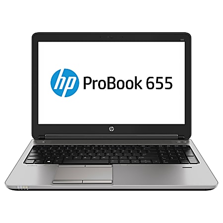 HP ProBook 655 G1 15.6" LCD Notebook - AMD A-Series A6-5350M Dual-core (2 Core) 2.90 GHz - 4 GB DDR3L SDRAM - 500 GB HDD - Windows 7 Professional 64-bit (English) upgradable to Windows 8 Pro - 1366 x 768 - Silver
